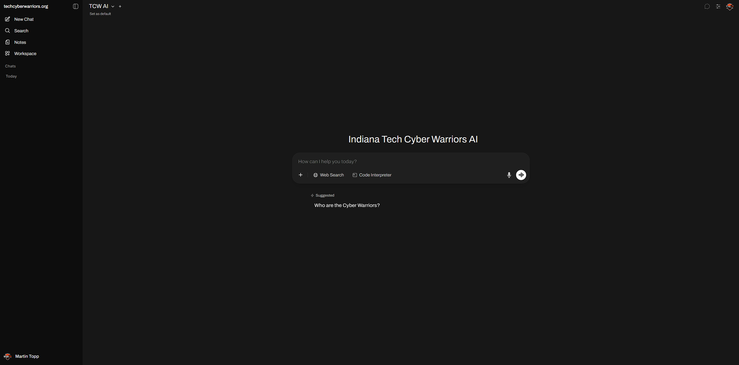 TCW AI Interface