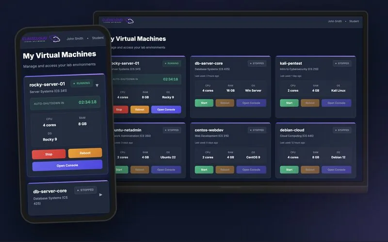 ClassCloud: Virtual Machine Provisioning Platform for Computer Science Education